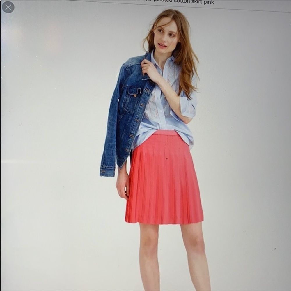 J. Crew Pleated Flower Skirt.